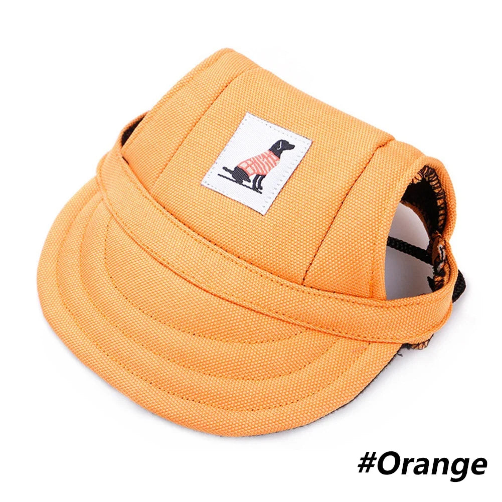 Dog Hat with Ear Holes Adjustable Baseball Cap for Large Medium Small Dogs