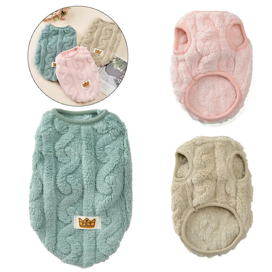 Fleece Dog Jacket For Small Medium Dogs Cats. Autumn Winter Vest Clothing