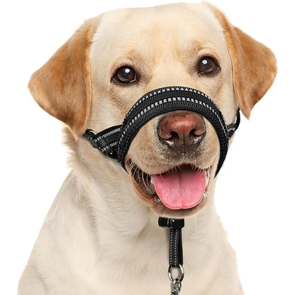 Soft Dog Head Collar No Pull Adjustable Training Halter Padded Safety Nose Leash Reflective Medium Large