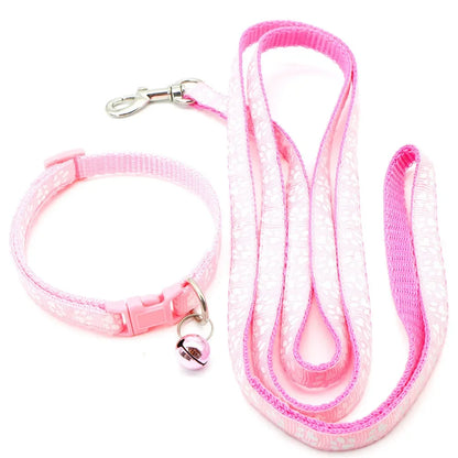 Dog/Cat Leash. Adjustable Leash and Collar for your Puppy. Outdoor Walking