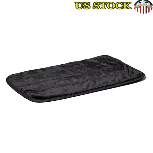 Deluxe Pet Mat 24" Washable Dog Bed Non Skid Bottom Plush Soft Synthetic Fur Keeps Pets Cool Warm