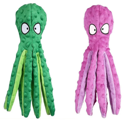 2Pcs Pet Plush Toy for Cat/Dog, Chew Toy, Octopus Shell, Puzzle, Bite Resistant Interactive