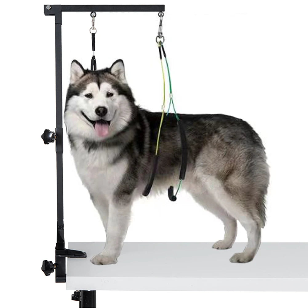 Dog Shower Stand Stainless Steel Trimming  Grooming Stand.  Foldable Grooming Bracket Telescopic Table Hanger for Bath