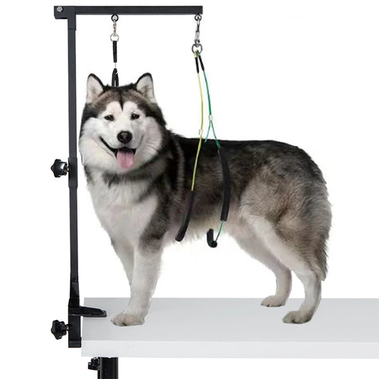 Dog Shower Stand Stainless Steel Trimming  Grooming Stand.  Foldable Grooming Bracket Telescopic Table Hanger for Bath