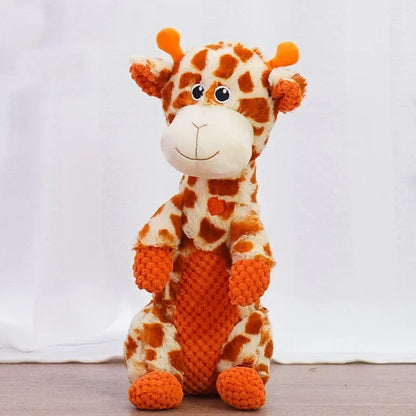 These Squeaky Plush Pet Toys feature fun animal shapes and durable designs, perfect for medium to large dogs who love to chew, play, and stay entertained.