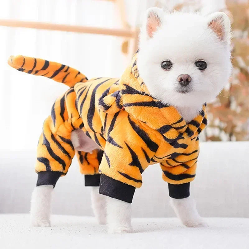 Dog Clothes Soft Warm Fleece Jumpsuits Clothing for Small Dogs Puppy Cats