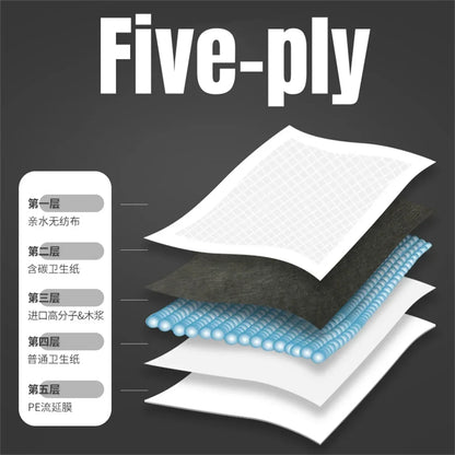 100/50/40/20PCS Absorbent, disposable Puppy Training Pee Pads Quick Dry Bamboo Charcoal Surface Mat Clean Cushion