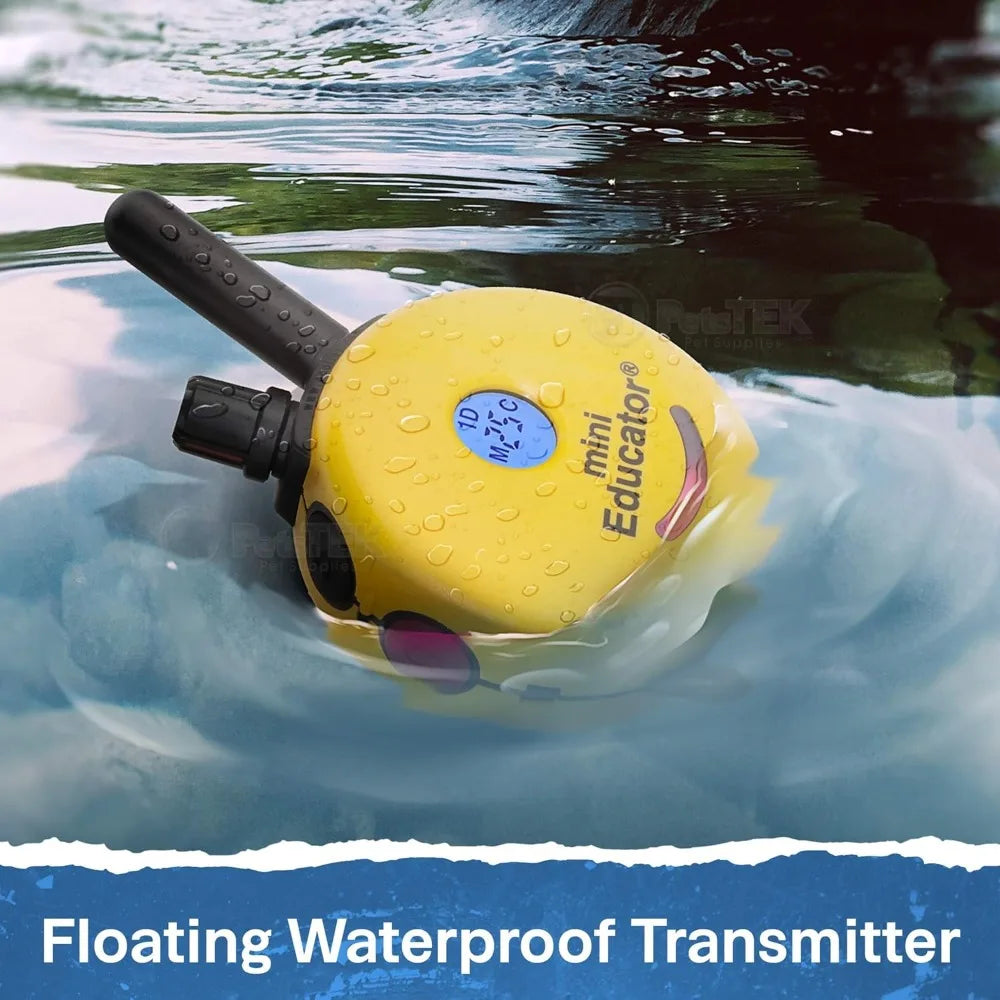 1/2 Mile Remote Waterproof Trainer Mini Educator Remote Training Collar - 100 Training Levels Plus Vibration