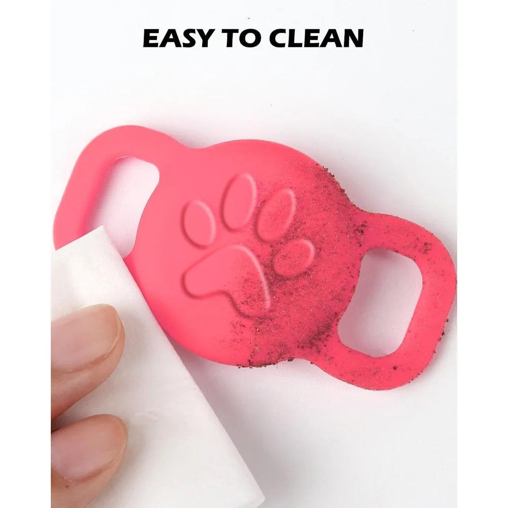 Airtag Collar Holder, Stretchy Silicone for Puppy Small Dog, Anti-Lost Protective Apple Air Tag