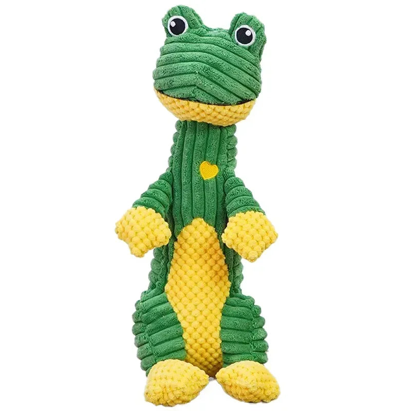 These Squeaky Plush Pet Toys feature fun animal shapes and durable designs, perfect for medium to large dogs who love to chew, play, and stay entertained.