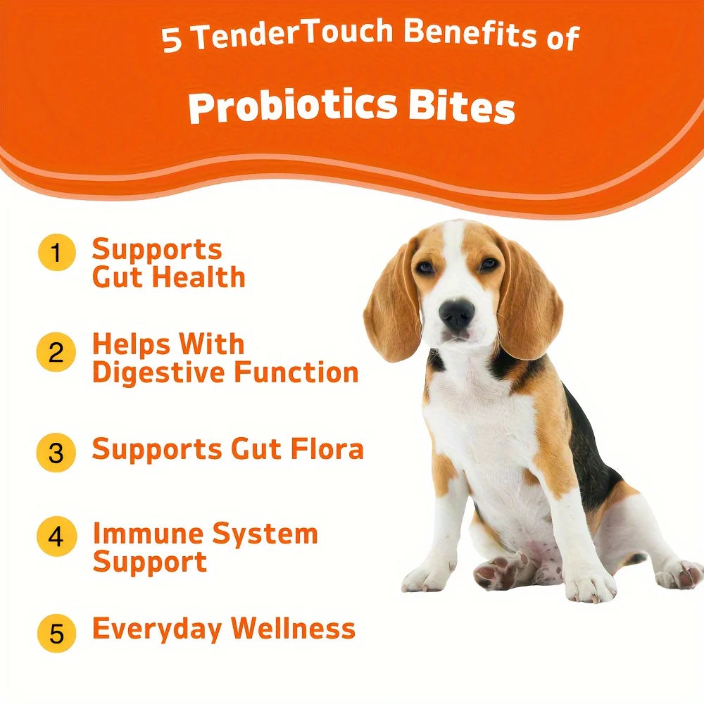 120 Chews - TenderTouch Probiotics for Dogs for Digestive Support