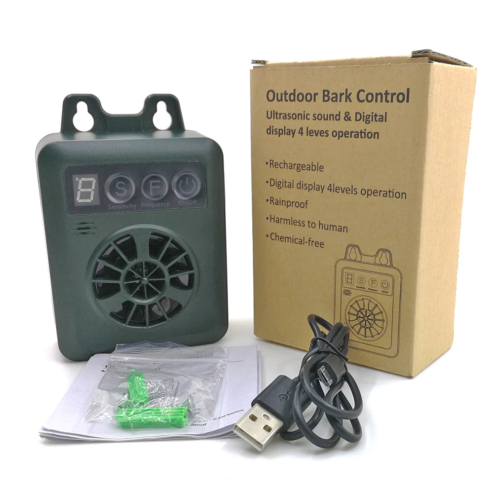 Anti Barking Device, Dog Barking Control. Rechargeable Ultrasonic Deterrent. Training Tool for Almost all Dogs