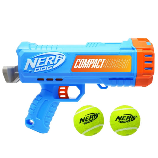 Compact Tennis Ball Launcher Dogs with 2 Balls Hands-Free Pickup Portable 40ft Distance Waterproof Easy Storage