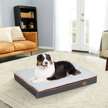 Dog Bed  Large Padded Orthopedic Dog Bed Foam Cushion Pets Pillow Bed with Washable Cover