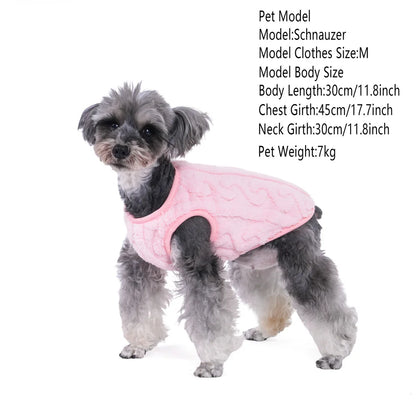 Fleece Dog Jacket For Small Medium Dogs Cats. Autumn Winter Vest Clothing